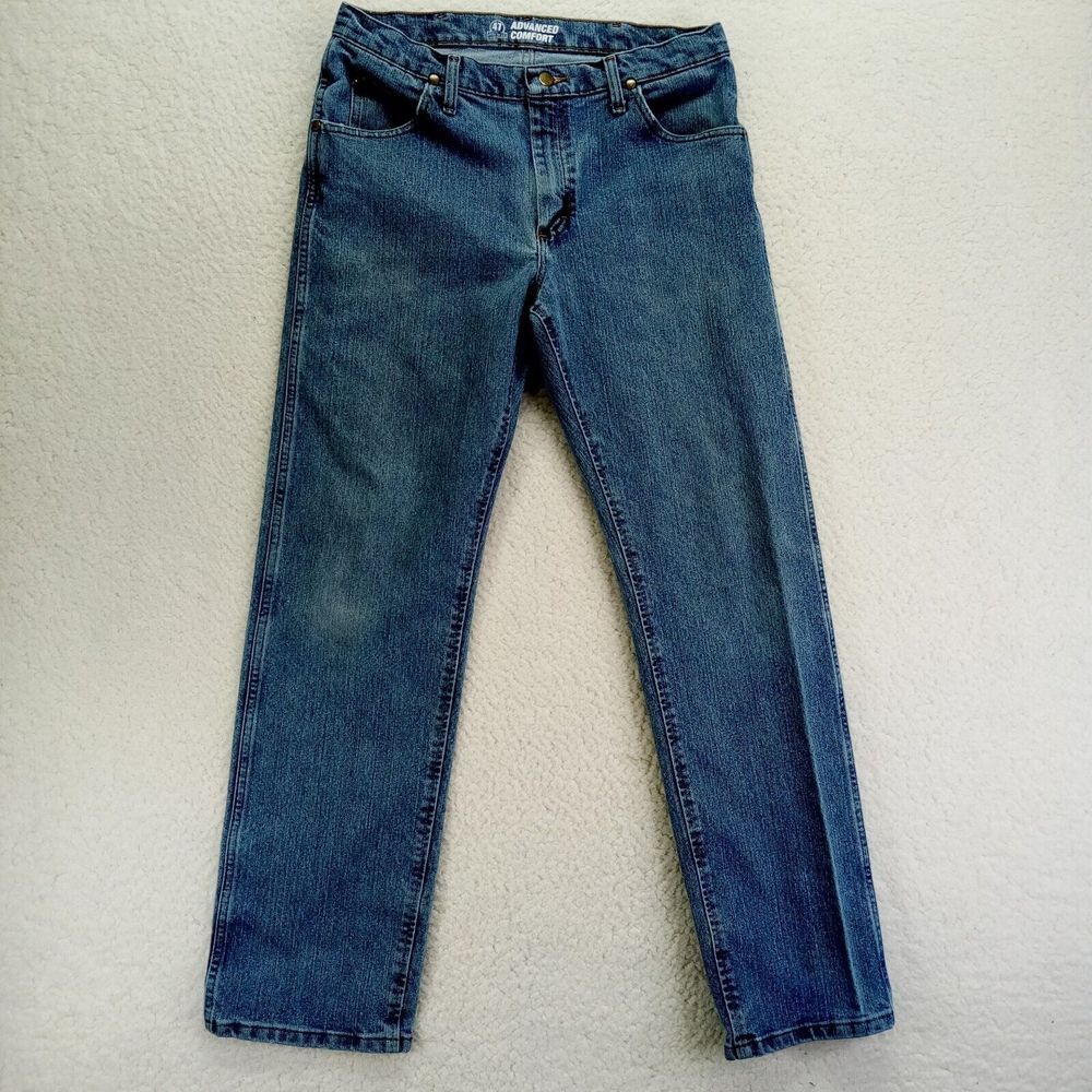Wrangler Jeans 47MACMS Mens 32x32 Cowboy Fit Boot Stretch Denim Cotton‎ Blend